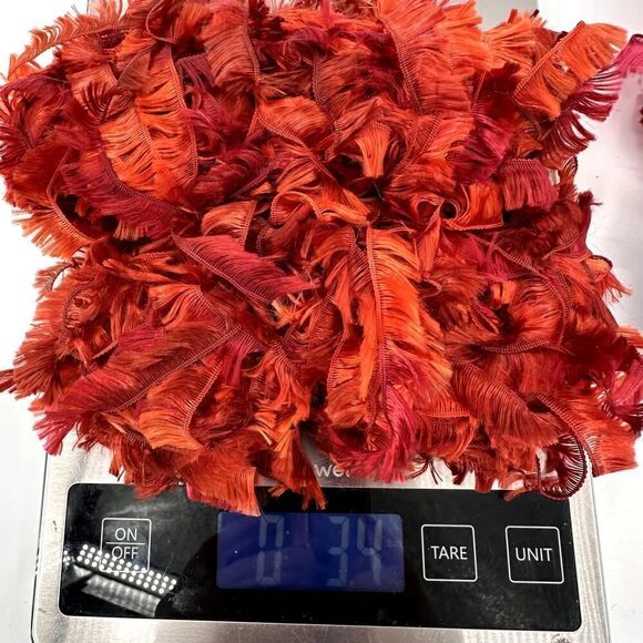 Boa Furs Eyelash Mystery Mixed Large Lot PINK RED PURPLE Fun Trim Vintage - Picture 8 of 9